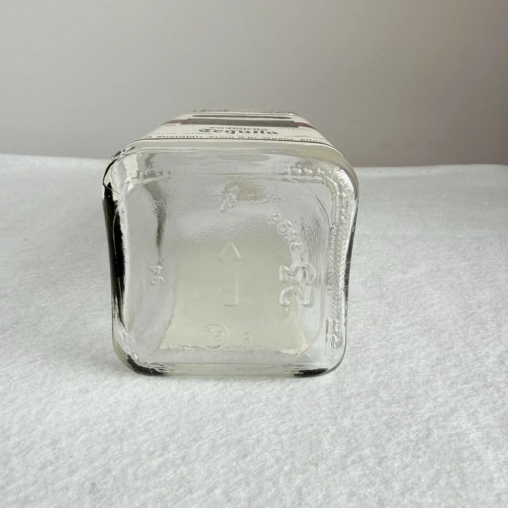 Jose Cuervo Imported Premium Tequila Empty 1 Liter Glass Bottle Mexico Bar Decor